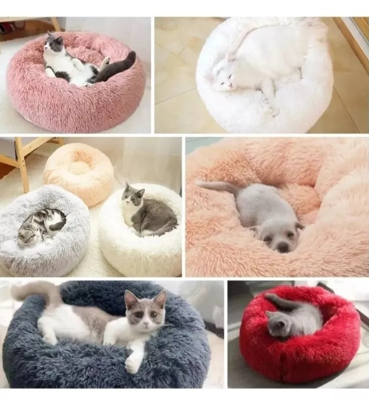 Cama Antiestrés Plush para Mascotas 60 cm