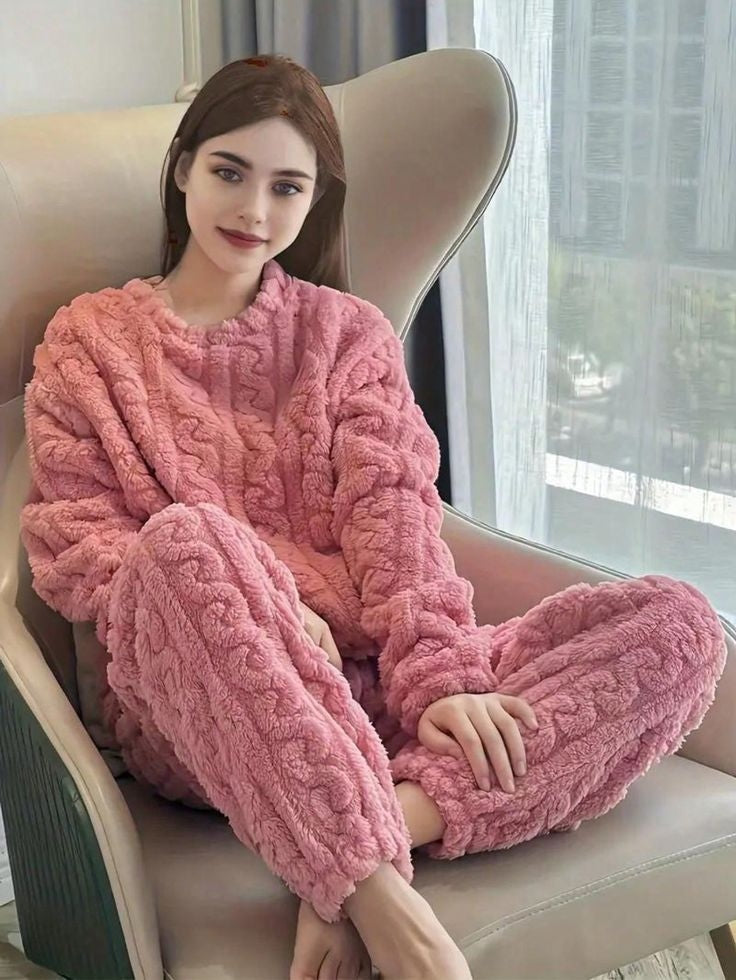 L - Pijama Conjunto Invierno Mujer Trenz