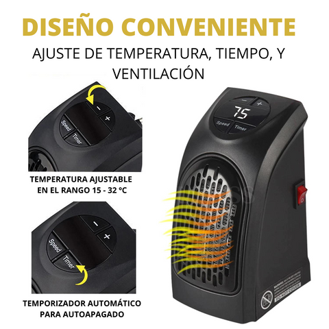 Mini Calefactor Eléctrico 400W